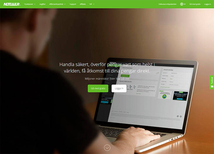 Neteller home page